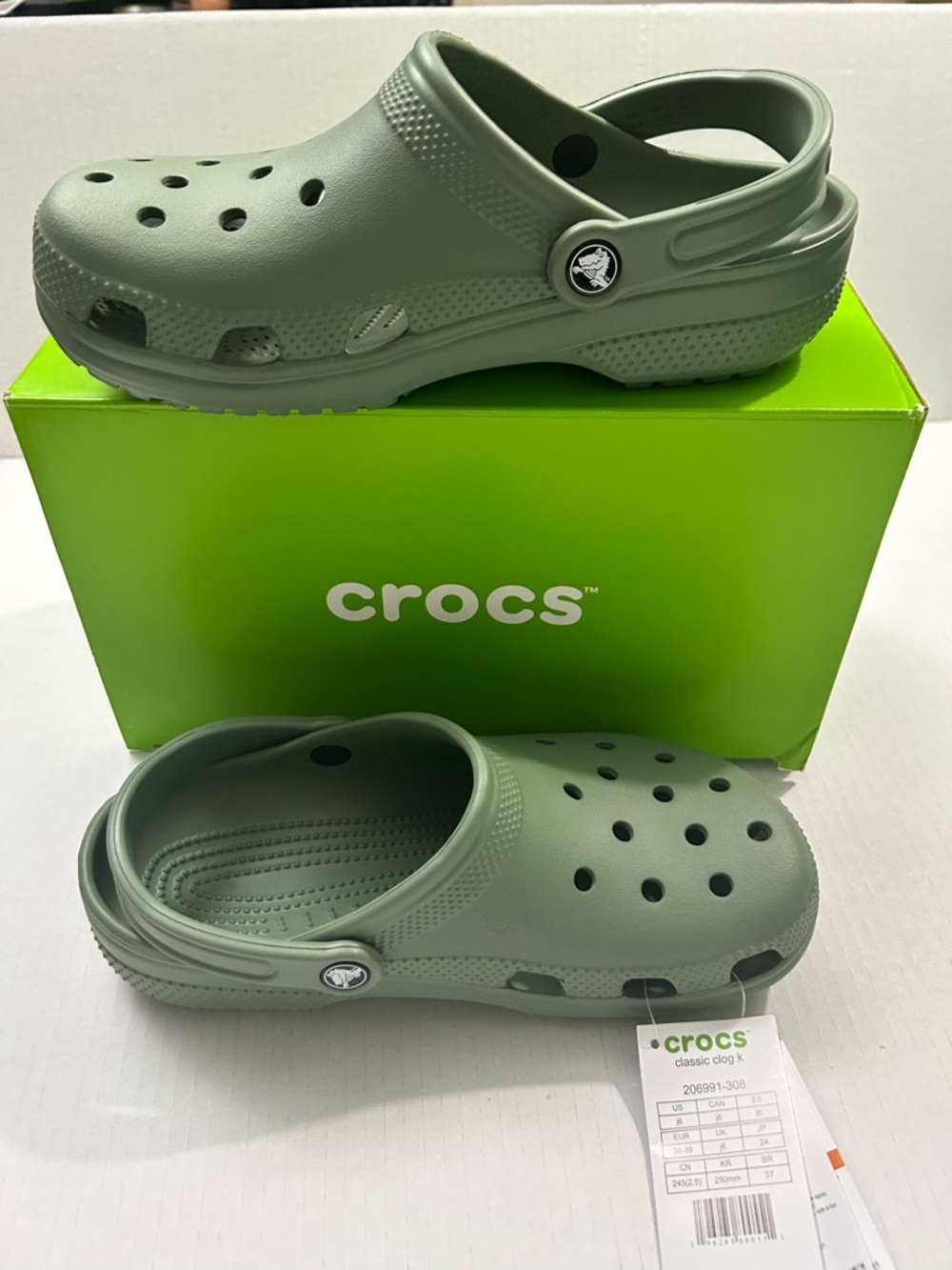 Crocs Kids Clogs - Sage Green